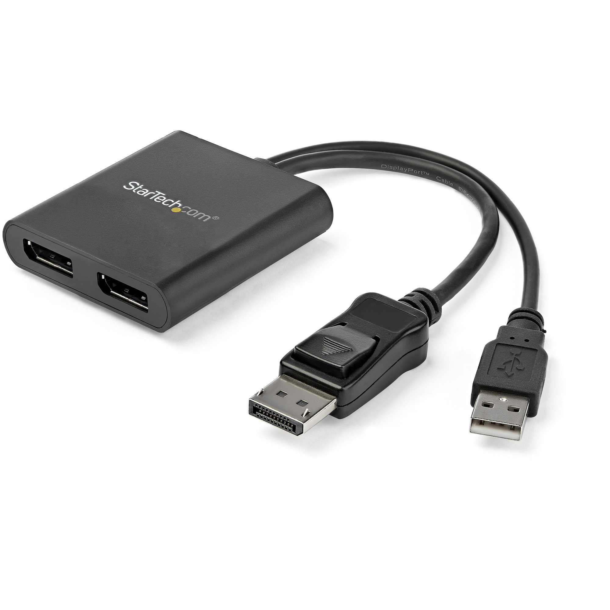 StarTech.com 2 port DisplayPort to DisplayPort Adapter, 190mm Length - 3840 x 2160 Maximum Resolution