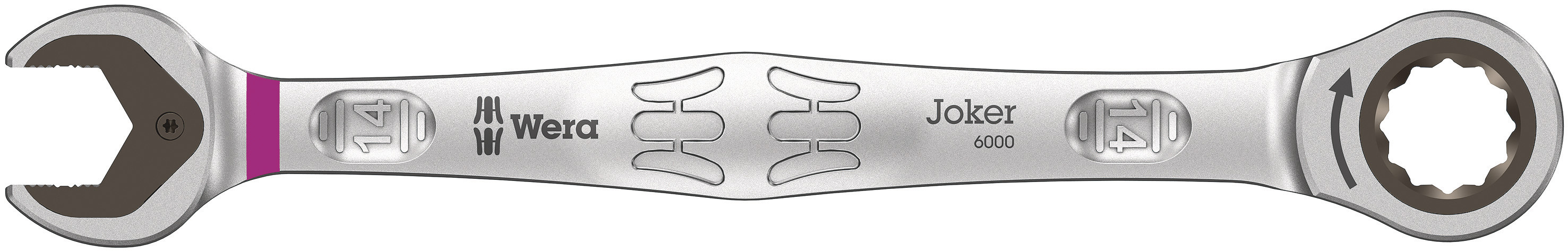 Wera Joker Series Combination Ratchet Spanner, 14mm, Metric, Double Ended, 188 mm Overall