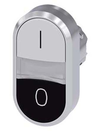 Siemens SIRIUS ACT 3SU10 Series Black, White Momentary Push Button, 22mm Cutout, IP66, IP67, IP69K