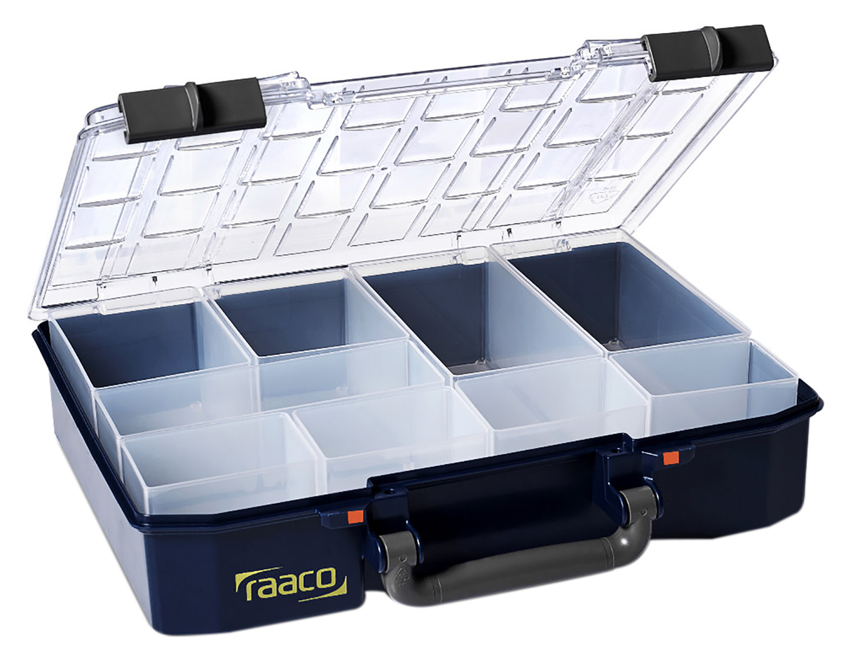 Raaco 9 Cell PP, Adjustable Compartment Box, 79mm x 337mm x 278mm