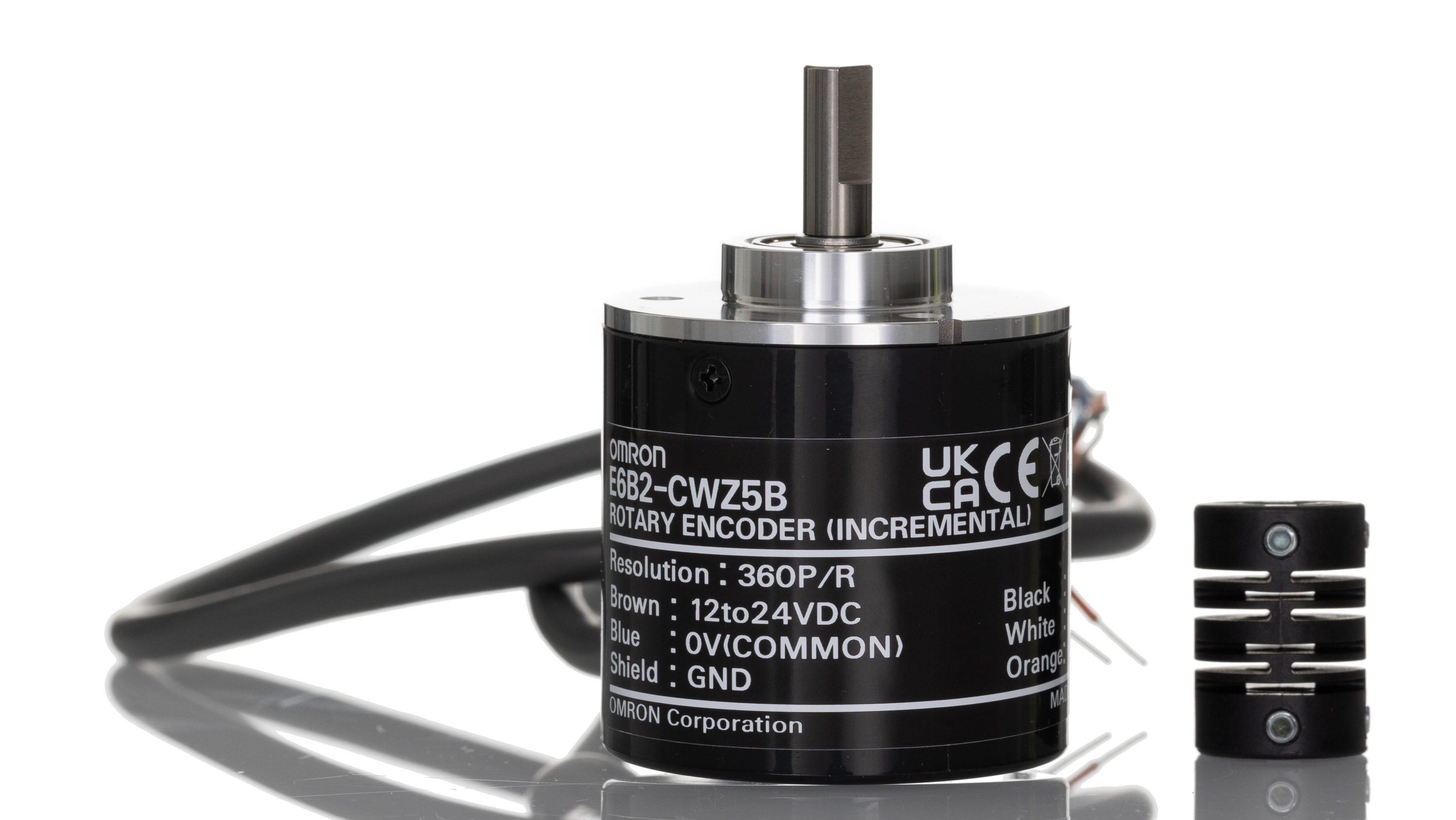 Omron E6B2 Series Incremental Incremental Encoder, 360 ppr, 6mm Shaft
