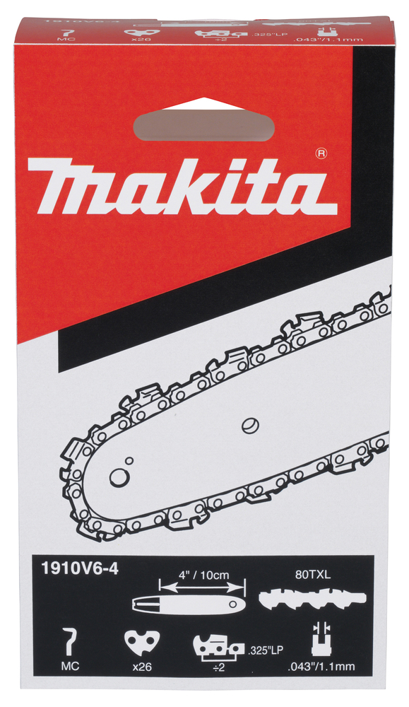 Makita 1910V6-4 100mm Chainsaw Chain for use with DUC101, UC100D