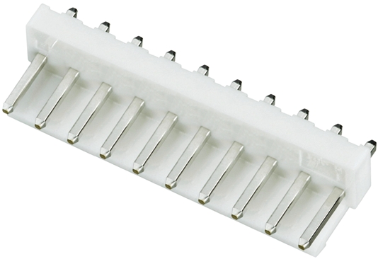 JST VH Series Top Entry Through Hole PCB Header, 10 Contact(s), 3.96 mm Pitch, 1 Row, Shrouded