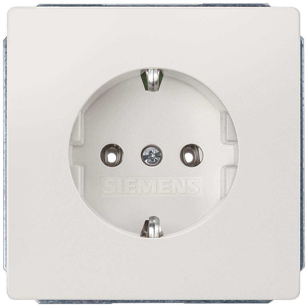 Siemens IP20 White Socket Socket, Rated At 16A, 250 V