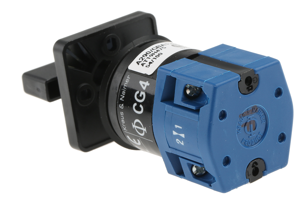 Kraus & Naimer, SP 2 Position On-Off Cam Switch, 10A