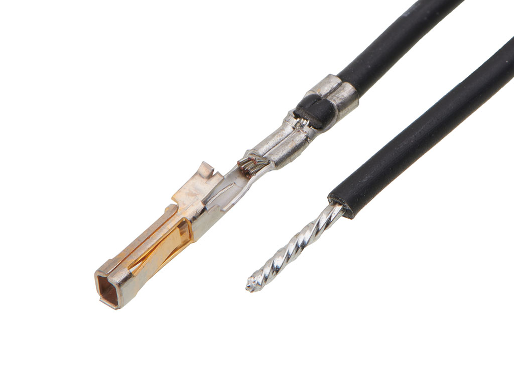 Molex Female SL to Pigtail Pre-Crimped Lead, 450mm, 26AWG, Black