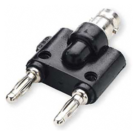 Mueller Electric Black, Female to Male Test Connector Adapter With Beryllium Copper (Spring), Brass (Body) contacts and