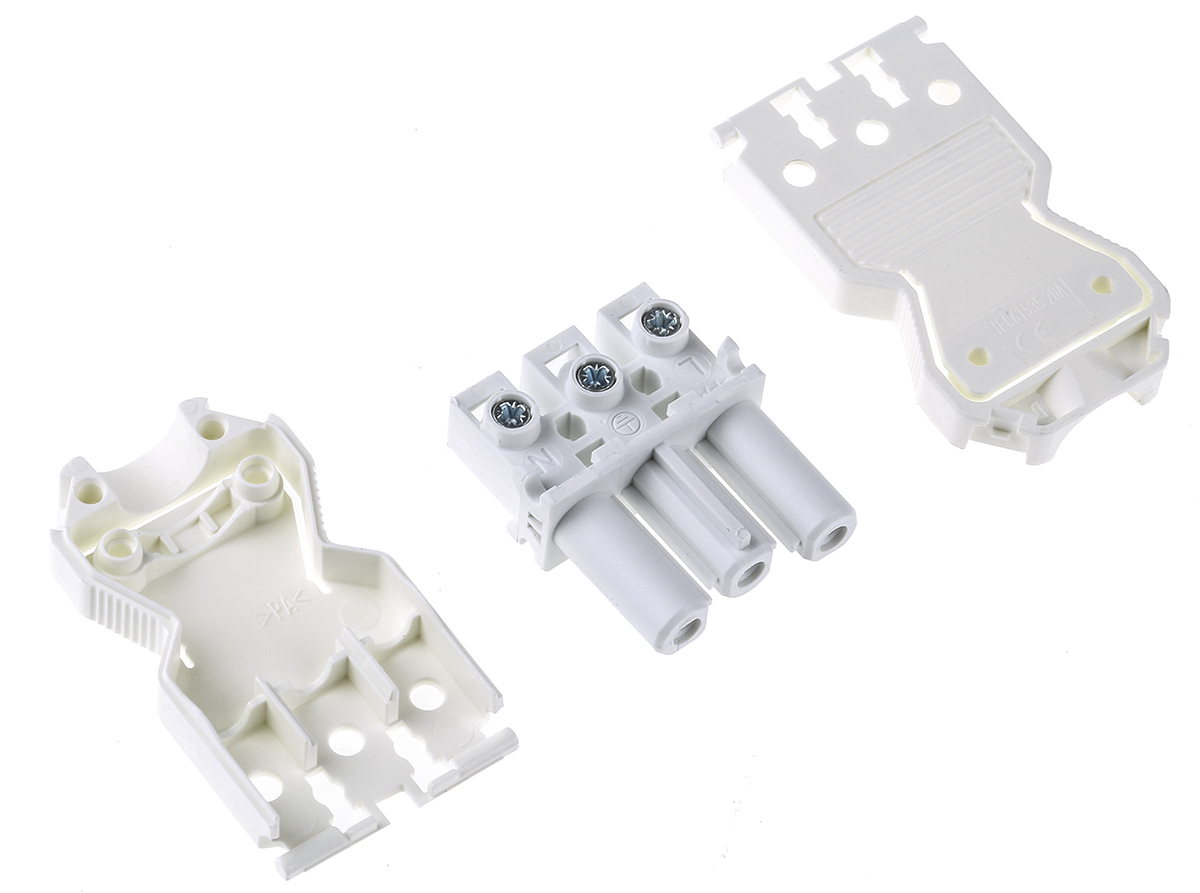 Wieland GST18i3 Series Mini Connector, 3-Pole, Female, Cable Mount, 20A, IP40