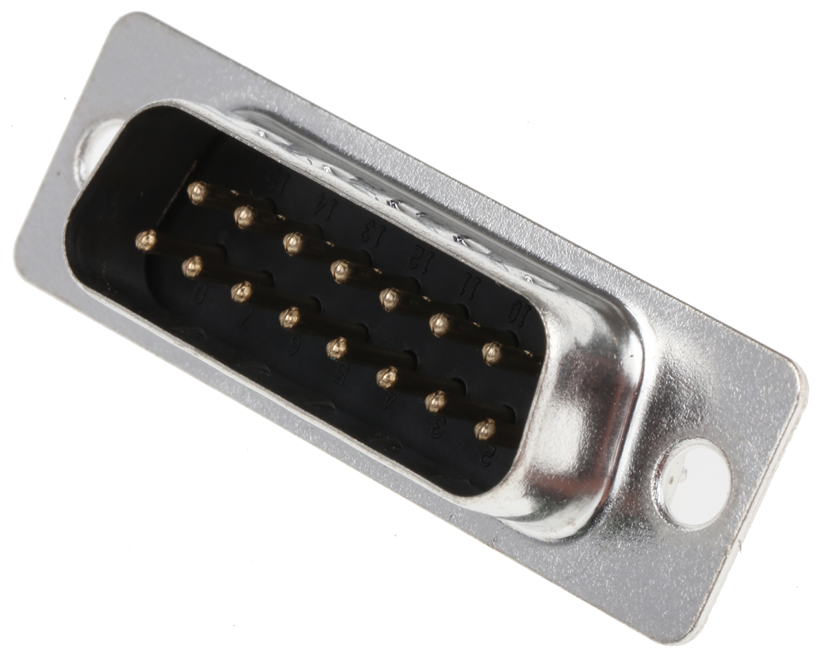 Amphenol Communications Solutions SD 15 Way Panel Mount D-sub Connector Plug