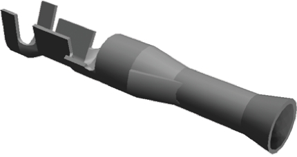 TE Connectivity .093 Commercial Series Female Crimp Terminal, 24AWG Min, 18AWG Max