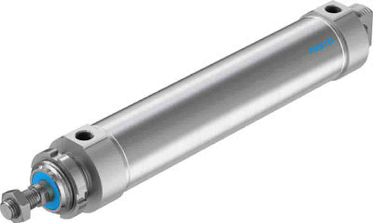 Festo 250 mm Pneumatic Piston Rod Cylinder - 196018 DSNU Series, Double Acting Acting
