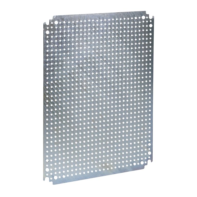 Schneider Electric PanelSeT Series Perforated Mounting Plate, 465mm H, 350mm W, 125mm L for Use with CRN, S3X, Spacial