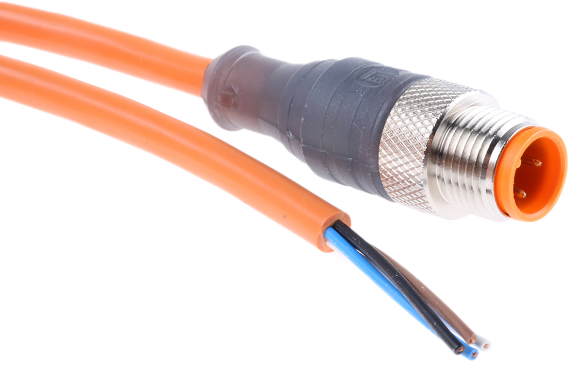 Lumberg Automation Male 4 way M12 to Unterminated Free End Sensor Actuator Cable, 2 m