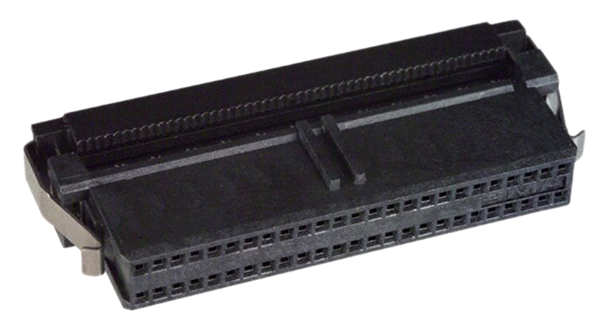 TE Connectivity 50-Way IDC Connector Socket for Cable Mount, 2-Row