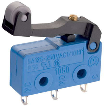 Marquardt Roller Lever Micro Switch, Solder Terminal, 2 A, SP-CO, IP40