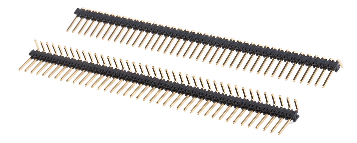 Wurth Elektronik 472 Series Pin Header, 40 Contact(s), 2.54 mm Pitch, 1 Row, Unshrouded