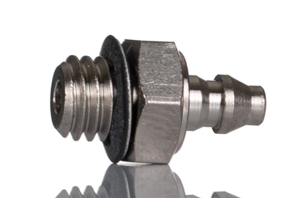 SMC M Series Straight Threaded Adaptor, M5 Male to Push In 4 mm, Threaded-to-Tube Connection Style