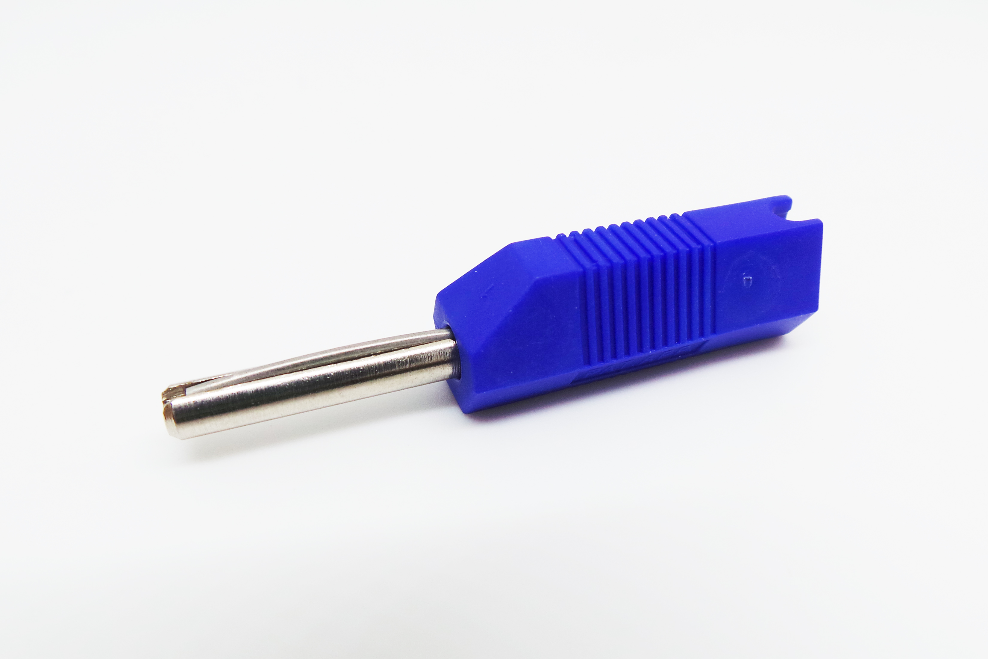 Deltron Blue Male Banana Plug, 4 mm Connector, Screw Termination, 16A, 50V, Nickel Plating