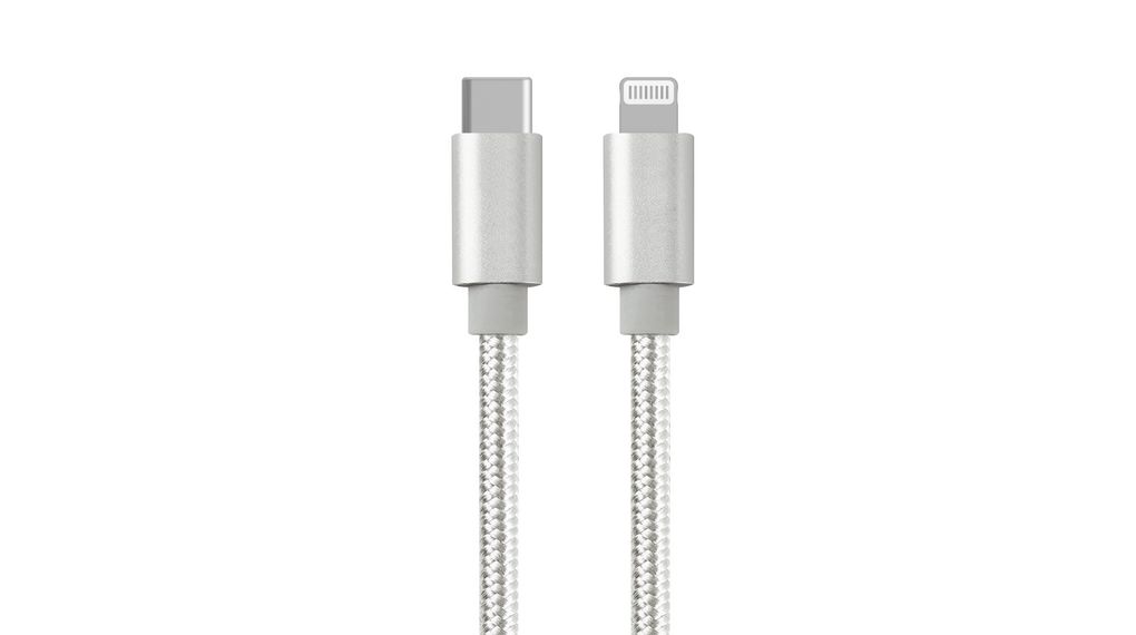 RND USB 2.0, Male USB C to Male Lightning, 480Mbps, 3m