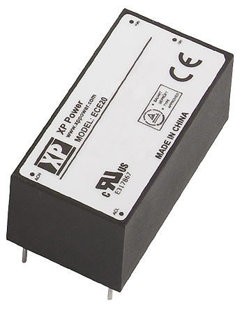 XP Power Switching Power Supply, ECE20US05, 5V dc, 4A, 20W, 1 Output, 120 → 370 V dc, 85 → 264 V ac Input