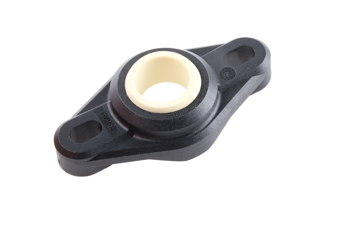 2 Hole Flange Bearing Unit, EFOM-16, 16mm ID