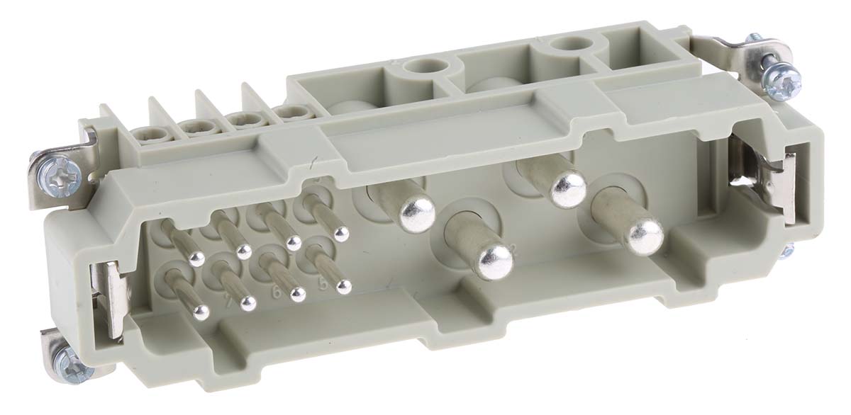 HARTING Heavy Duty Power Connector Insert, 80A, Male, Han K Series, 13 Contacts
