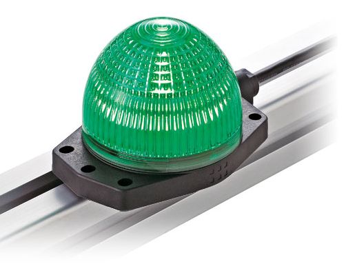 Idec, LH1D, Surface Mount Green, Red LED Indicator, IP67, Round, 24V