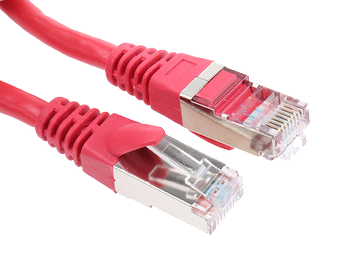 Decelect, 2m Cat5e, Red RJ45 to Male RJ45 Male, U/UTP Unshielded, Terminated PVC Sheath