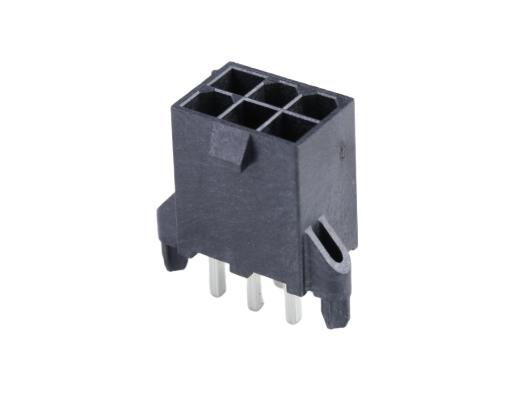Molex 46207 Series Vertical Through Hole PCB Header, 6 Contact(s), 4.2 mm Pitch, 2 Row, Shrouded