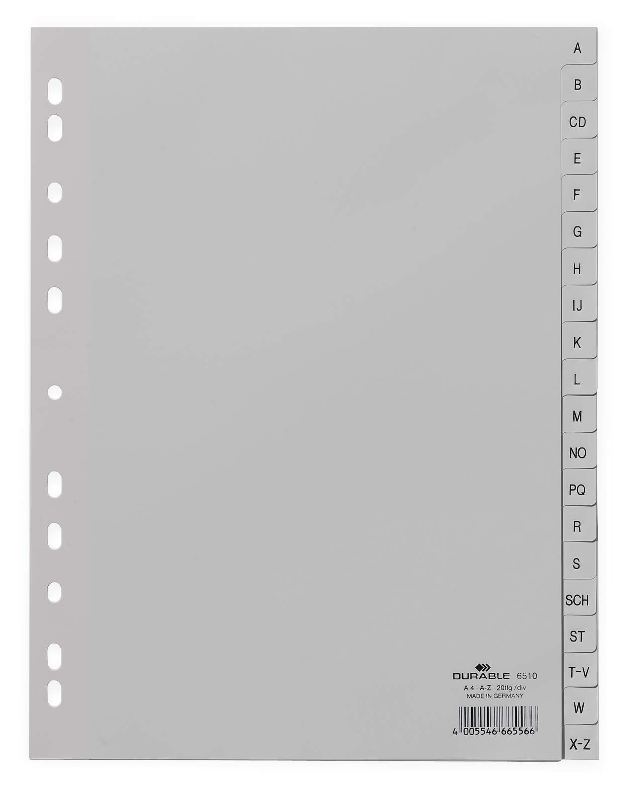Durable Grey A4 File Divider