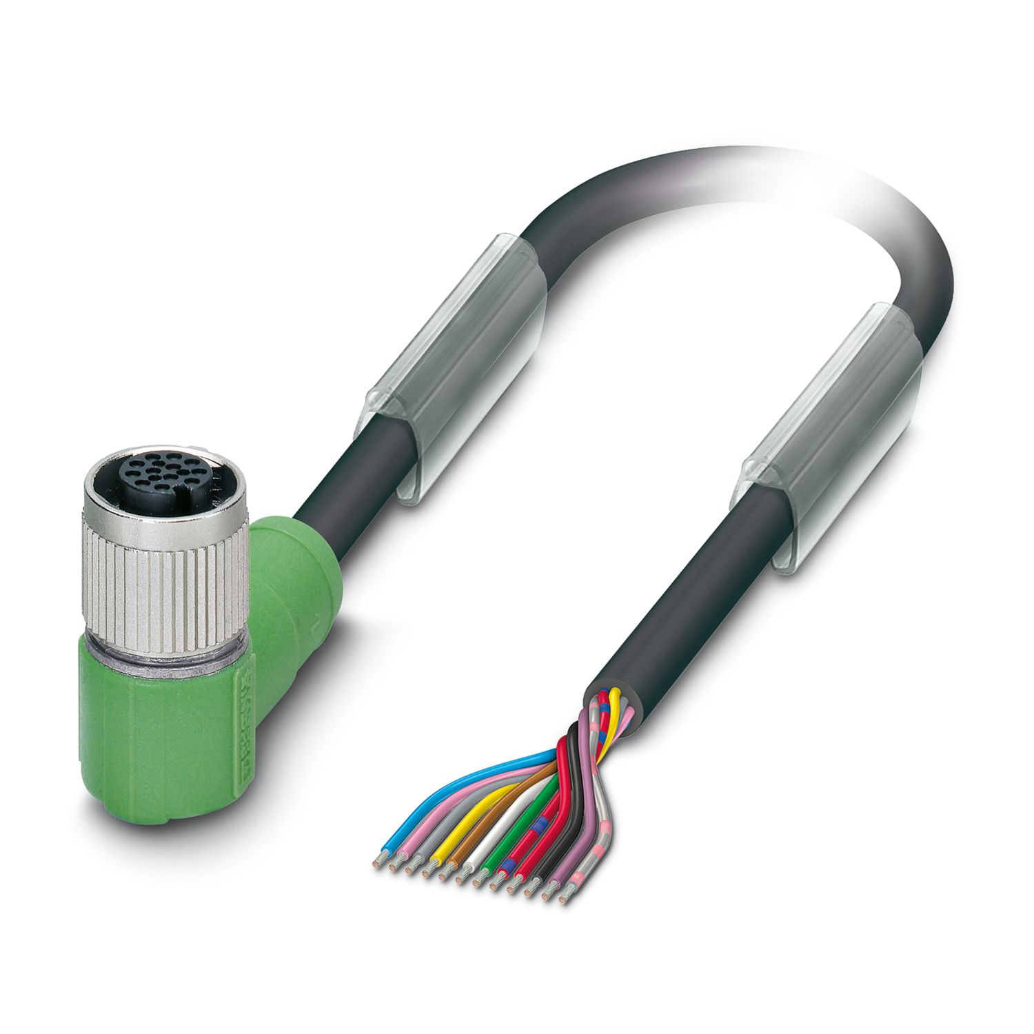 Phoenix Contact Female 12 way M12 to Unterminated 12 way Unterminated Sensor Actuator Cable, 10 m