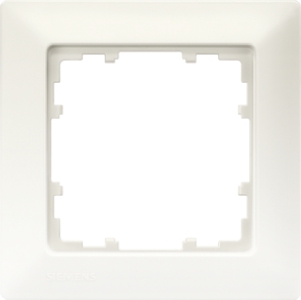 Siemens White 1 Gang Frame