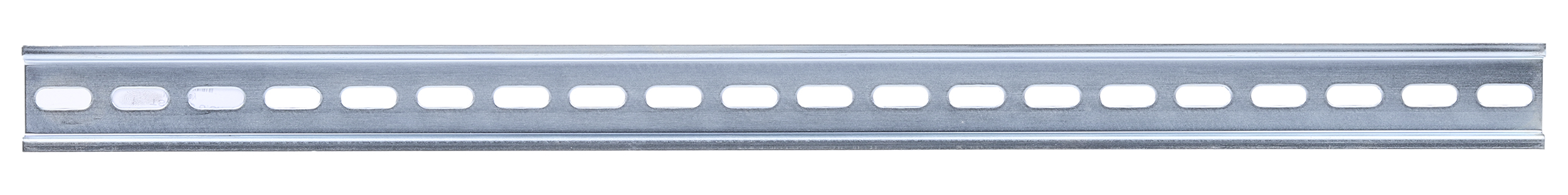 RS PRO Steel Slotted DIN Rail, Top Hat Compatible, 500mm x 35mm x 7.5mm