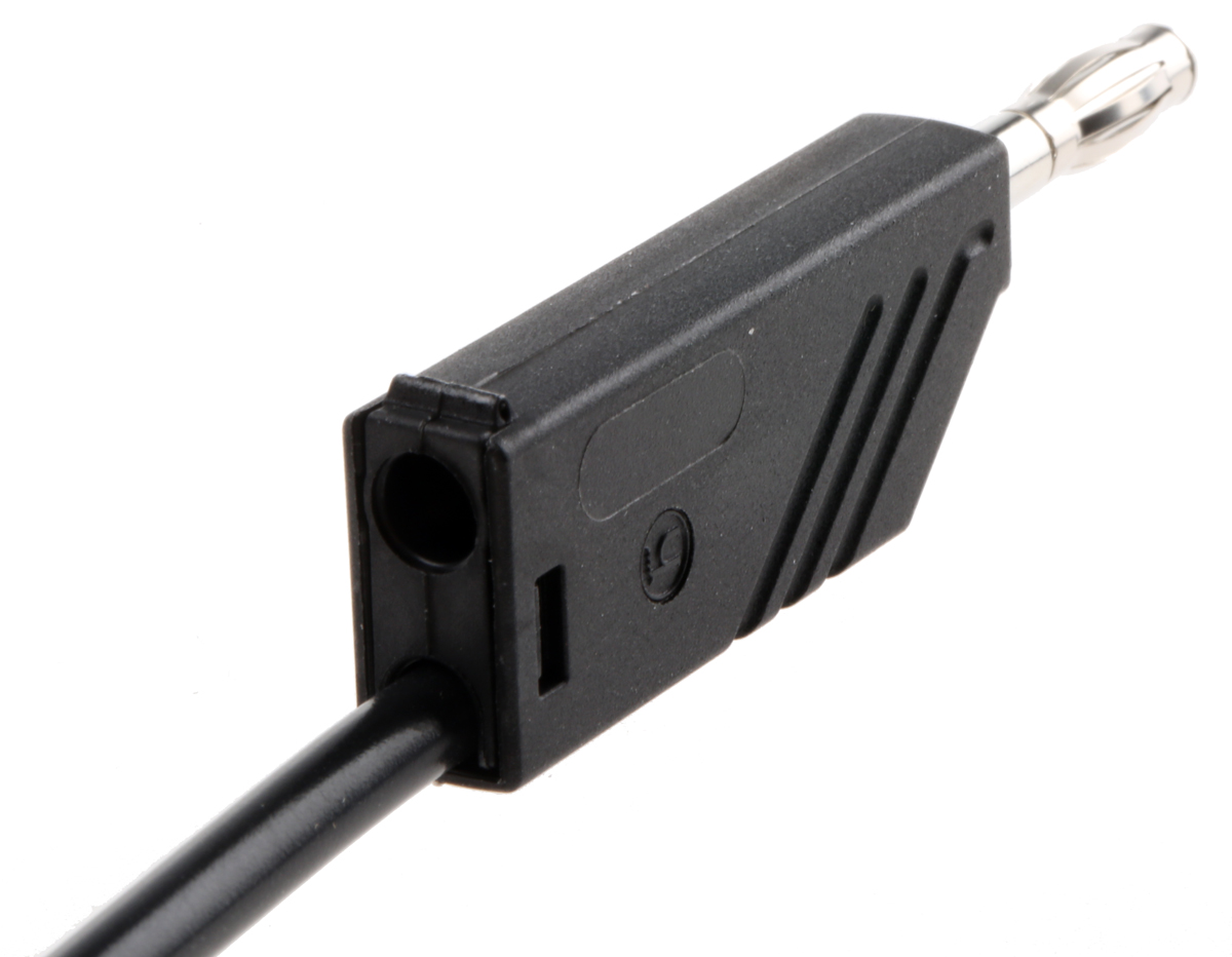 Hirschmann Test & Measurement, 16A, 60V dc, Black, 250mm Lead Length