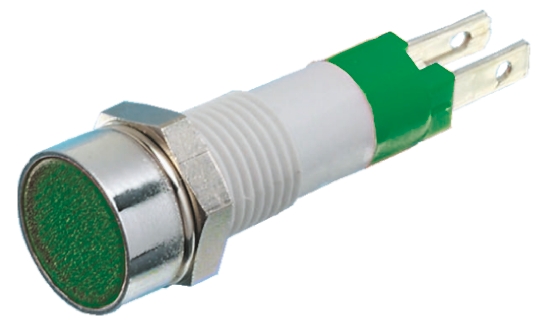 Signal Construct Green Panel Mount Indicator, 12 → 14V, 8mm Mounting Hole Size