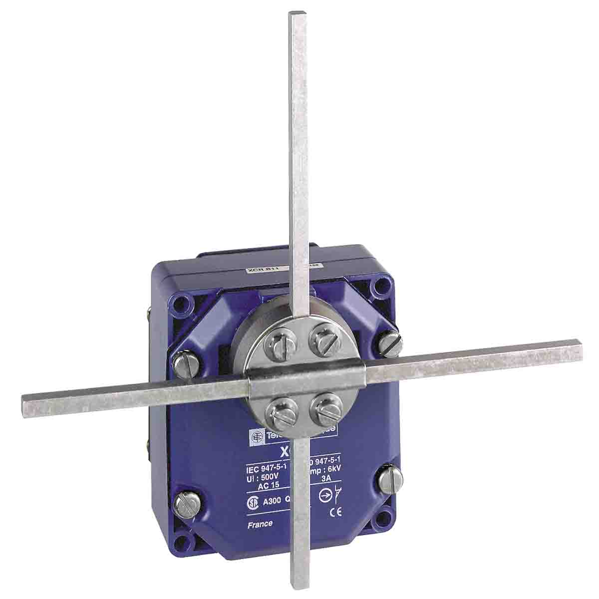 Telemecanique Sensors XCR Series Rod Limit Switch, 2NO/2NC, IP54, DPST, Zinc Alloy Housing, 240V ac Max, 3A Max