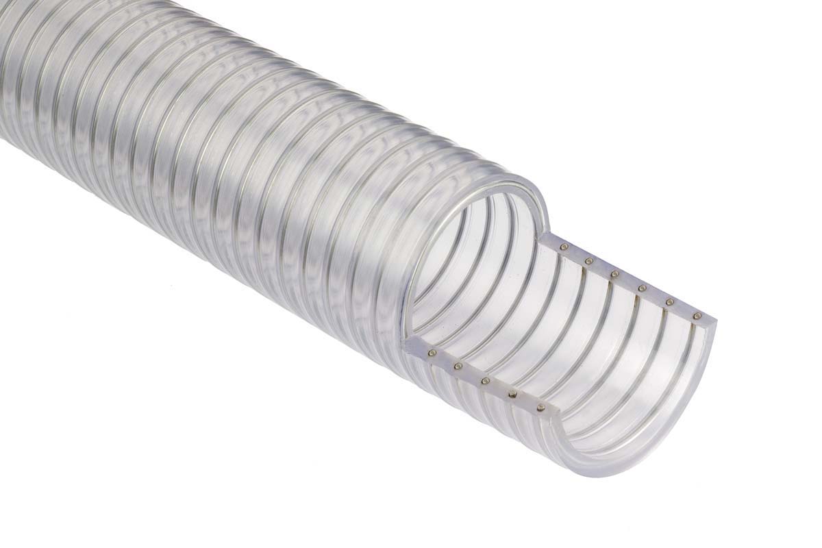 RS PRO PVC, Hose Pipe, 19mm ID, 26mm OD, Clear, 5m