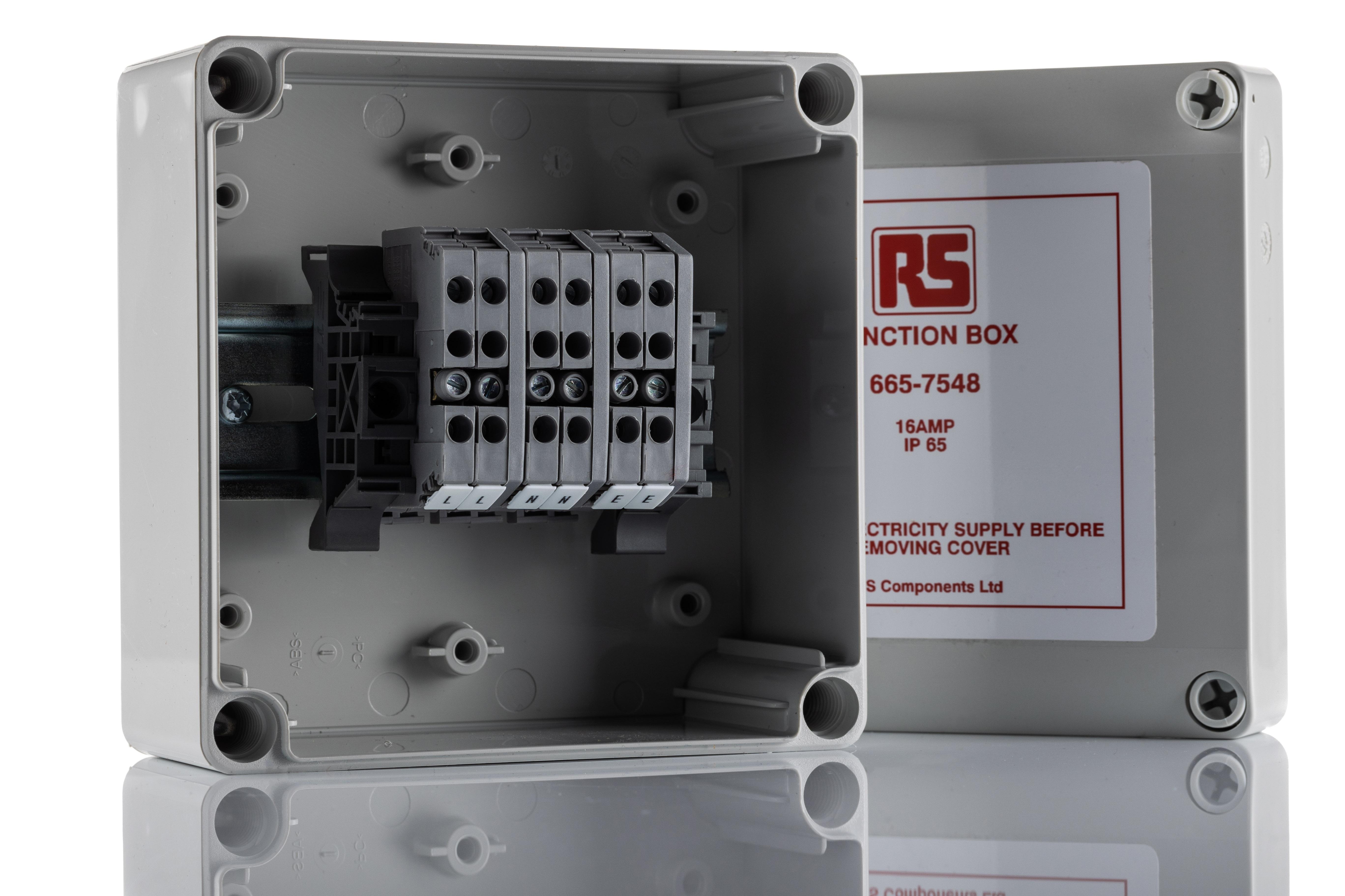 RS PRO Trace Heating Junction Box 75mm x 125mm x 125mm