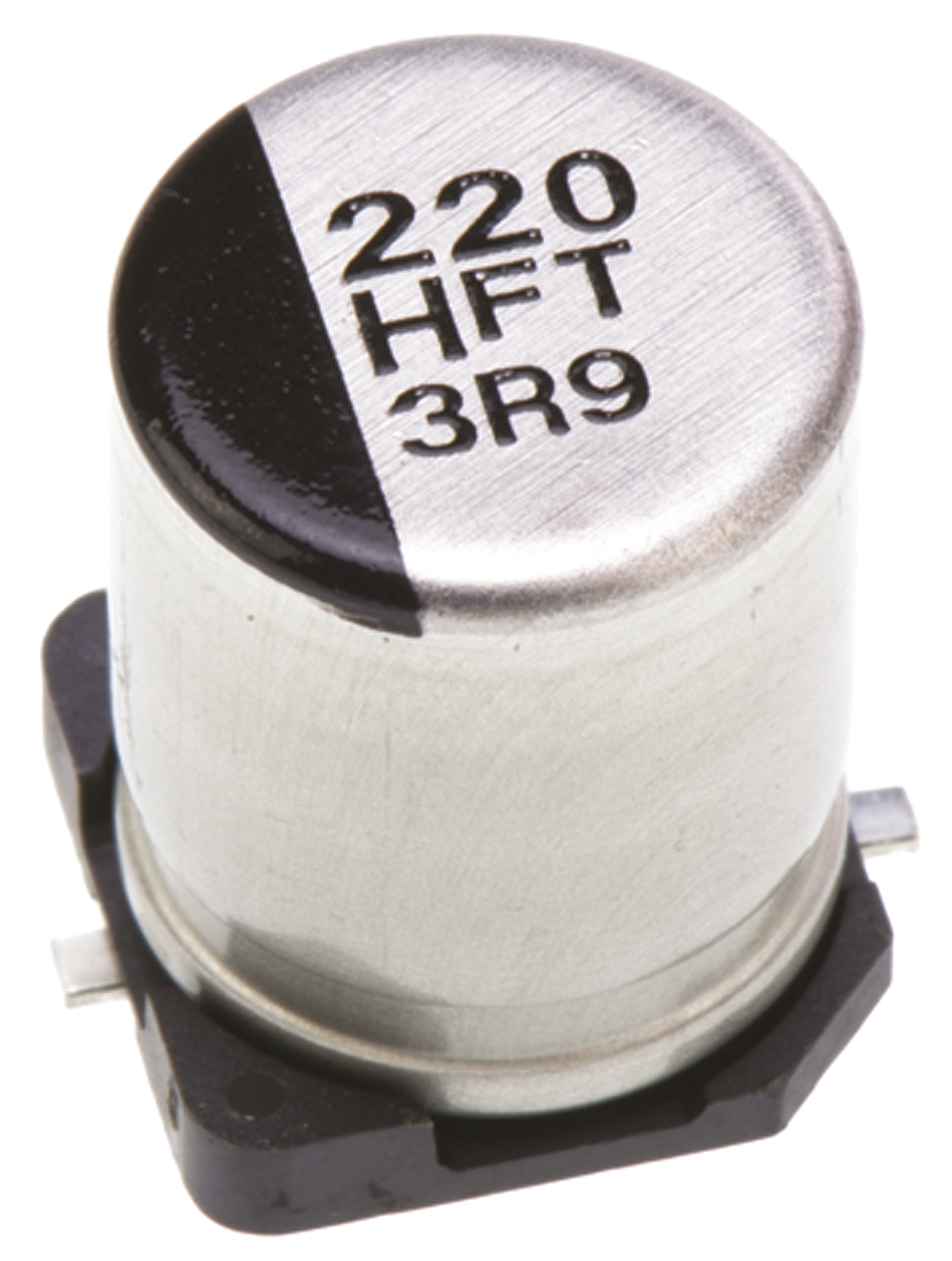 Panasonic 220μF Aluminium Electrolytic Aluminium Electrolytic Capacitor 50V dc, Surface Mount - EEEFT1H221AP