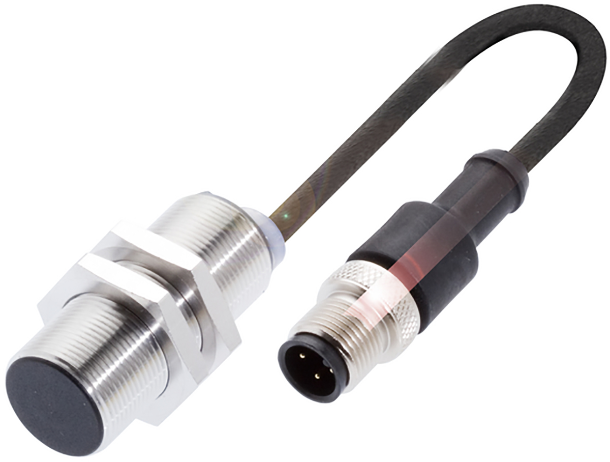 BALLUFF Inductive Threaded Barrel Proximity Sensor, M18, 7 mm Detection, 2-Wire NO, 10 → 36 V dc
