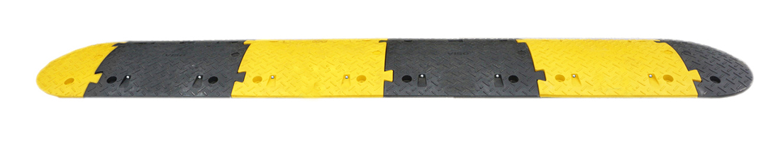 RS PRO High Visibility Rubber Speed Bump, 2.5 m x 430mm x 70 mm, 15km/h Speed Limit