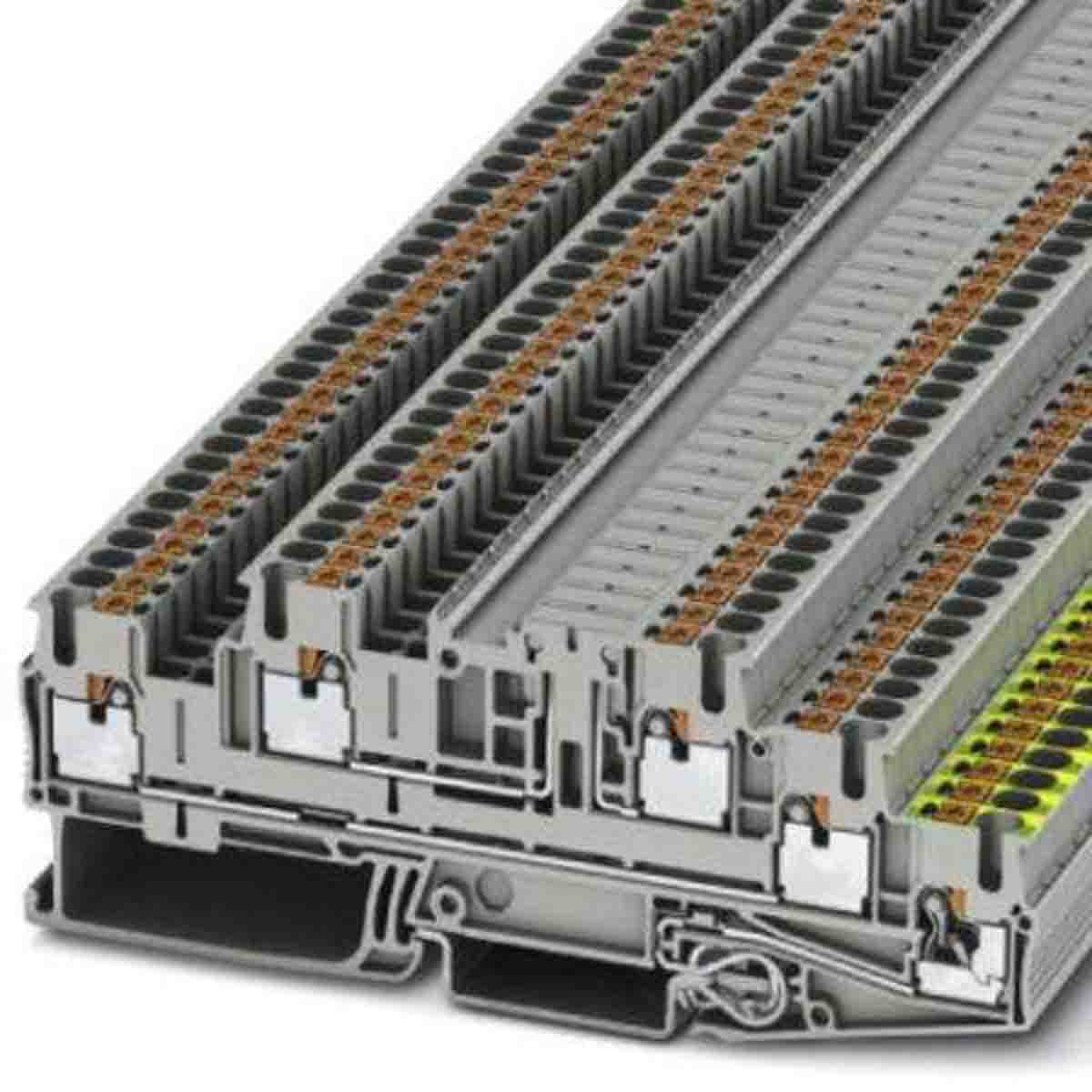 Phoenix Contact 3210547 Grey, 0.14 → 4mm², Push In Termination