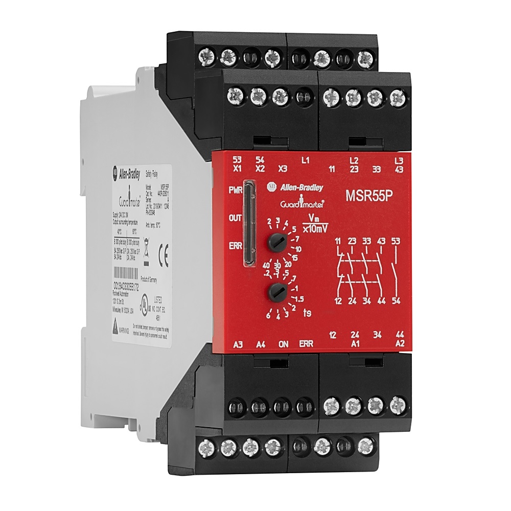 Allen Bradley 440R / MSR55P 1 Auxiliary Contacts Safety Relay 24V dc, Dual-Channel 3 Safety Contacts