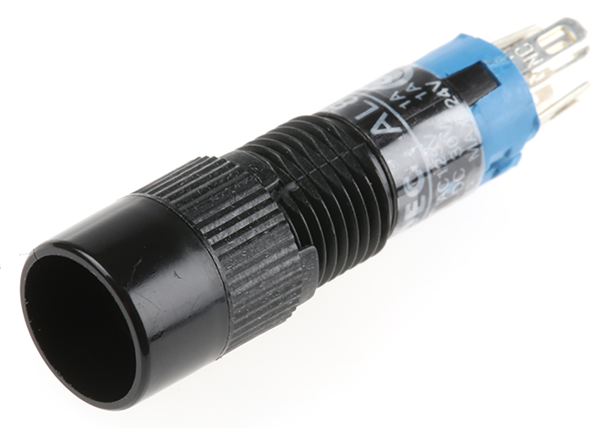 Idec Illuminated Miniature Push Button Switch, Latching, Panel Mount, 8mm Cutout, SPDT, 250V, IP40