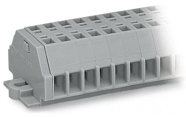 WAGO 260-104 260 Series Grey, 1.5mm², Single-Level, Cage Clamp Termination