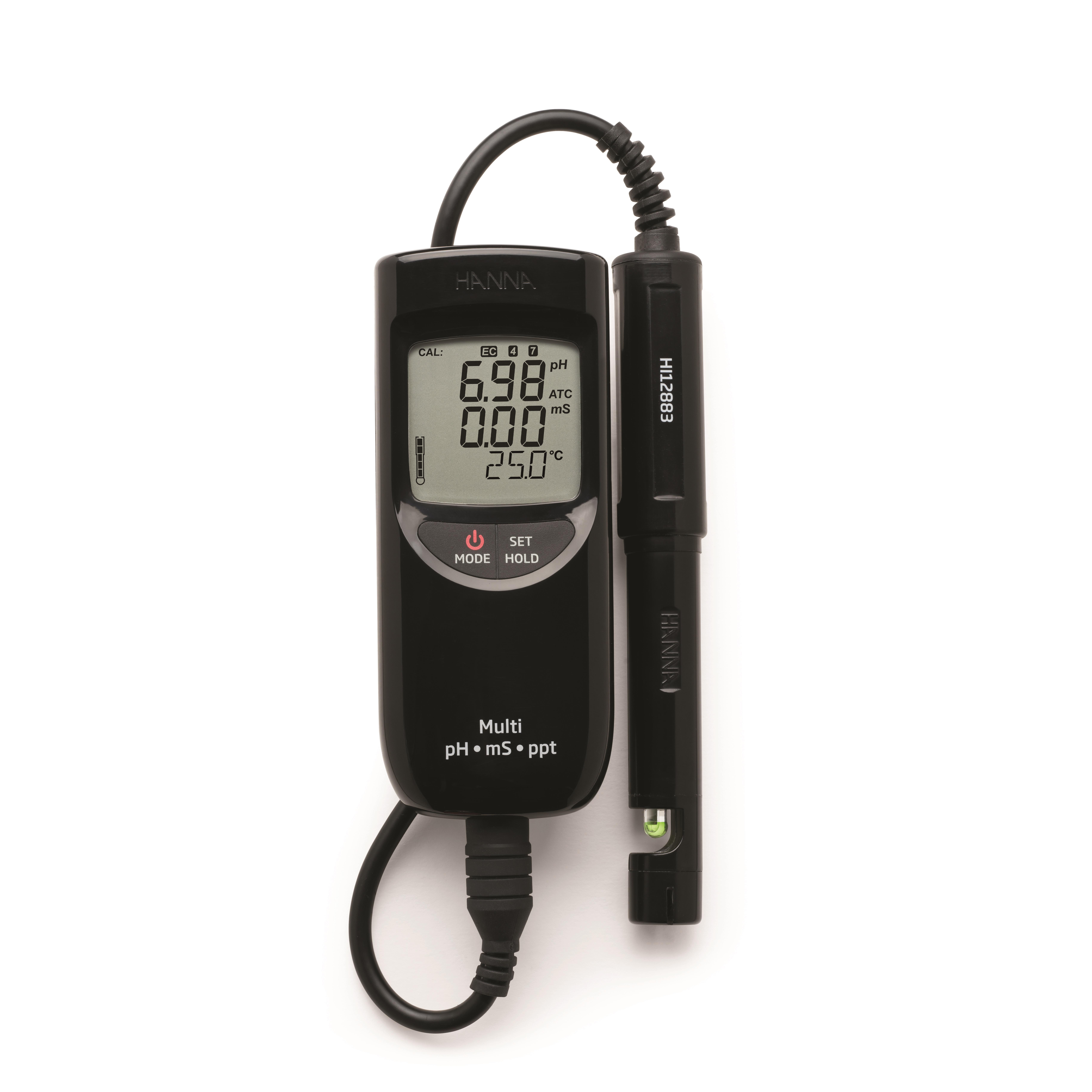 Hanna Instruments HI 991301 pH Meter, ±0.01pH Accuracy, 0.01pH Resolution, 14pH Max, +60 °C Max