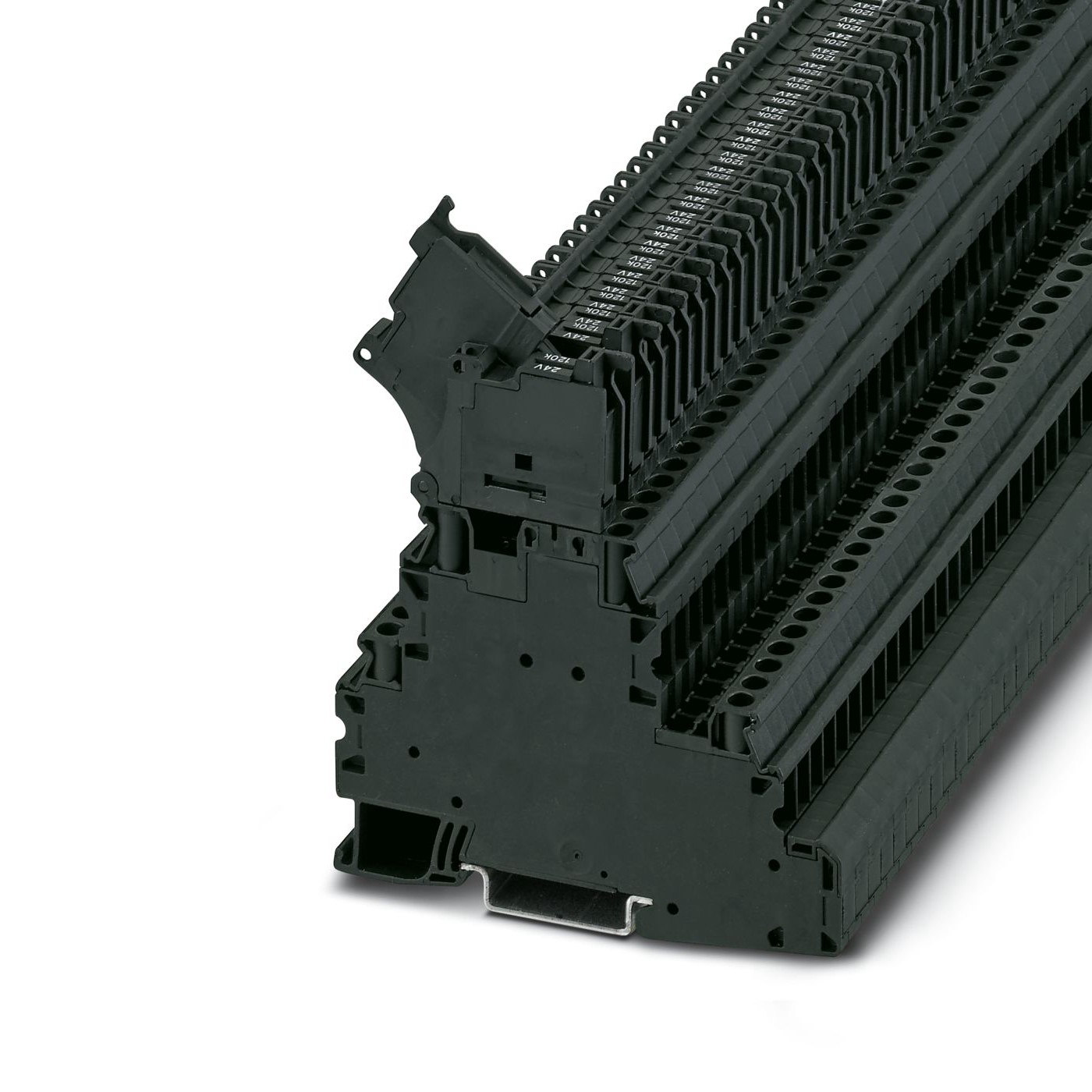 Phoenix Contact 3214366  UT 4 - L/HESILED Series Black, 4mm², Double-Level, Fused, ATEX, IECEx