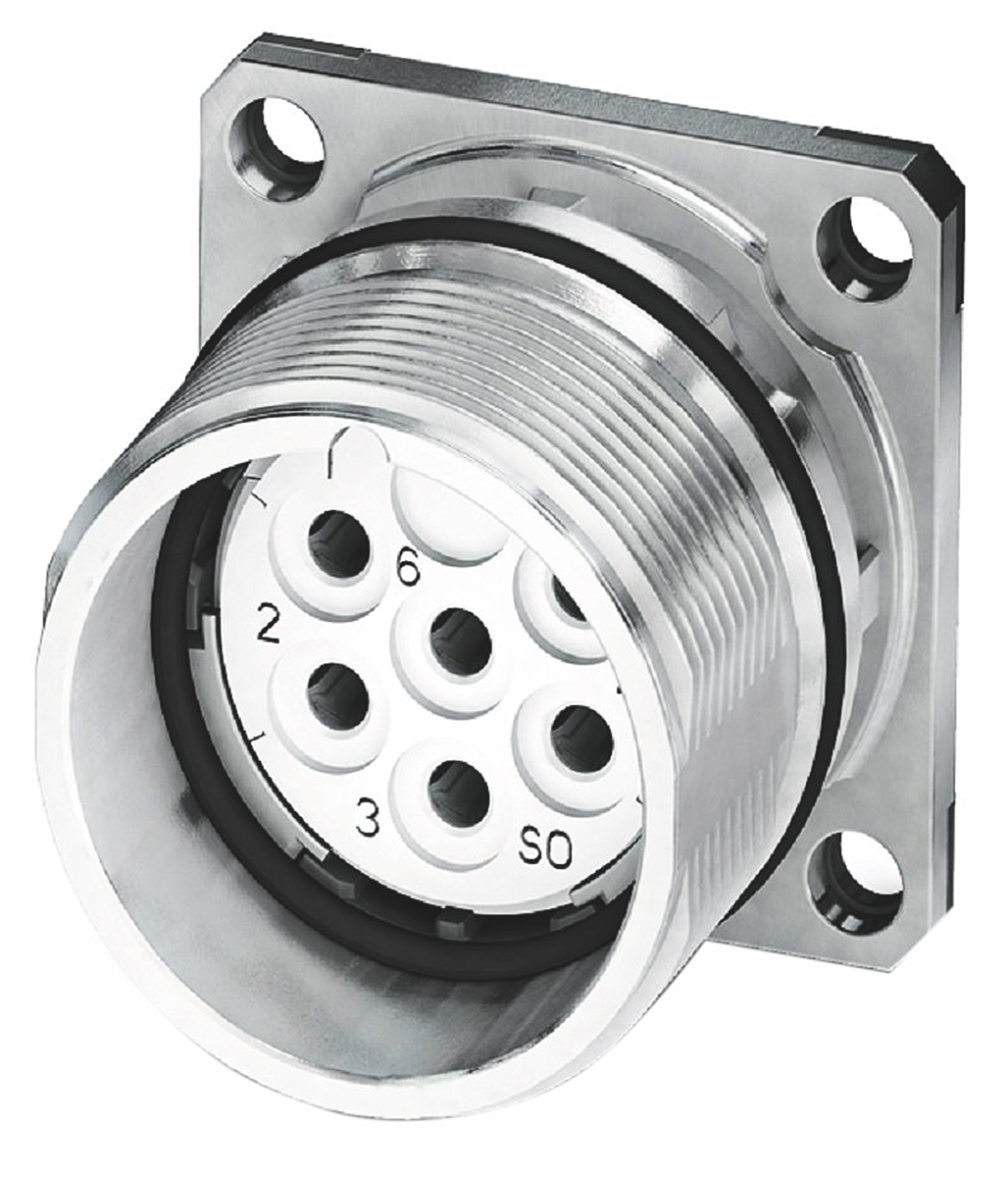Phoenix Contact Circular Connector, 6 Contacts, Bulkhead Mount, M23 Connector, Socket, Female, IP67, CA Series