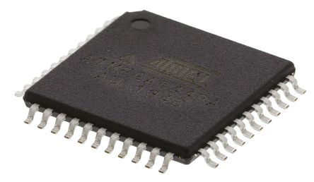 Microchip ATMEGA644PA-AU, 8 bit AVR, megaAVR Microcontroller, 20 MHz, 64kB FLASH, 44-Pin TQFP