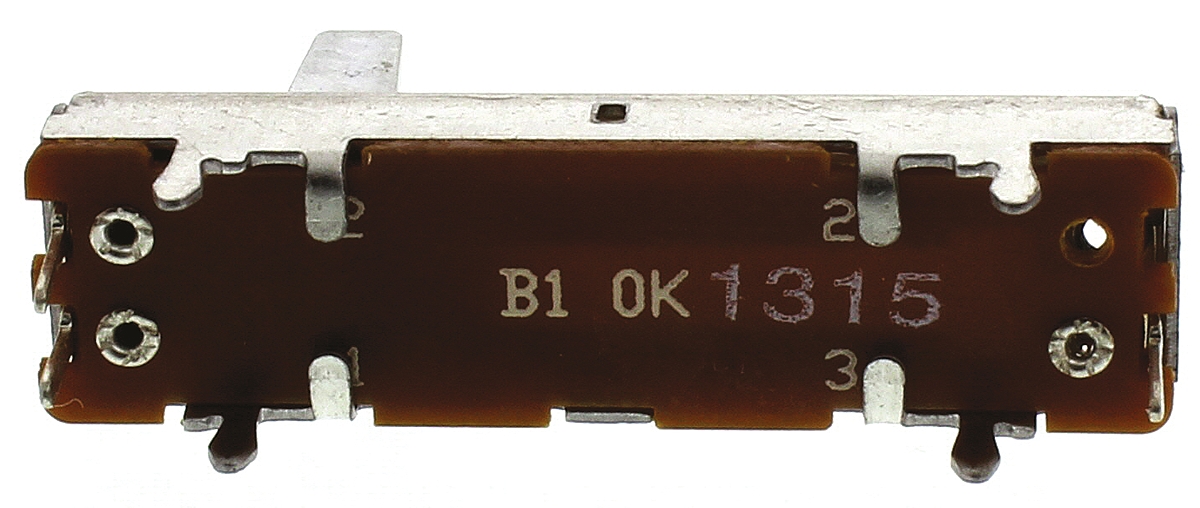Bourns PTA 10kΩ Slide Slide Potentiometer 1-Gang Through Hole, PTA2043-2015DPB103
